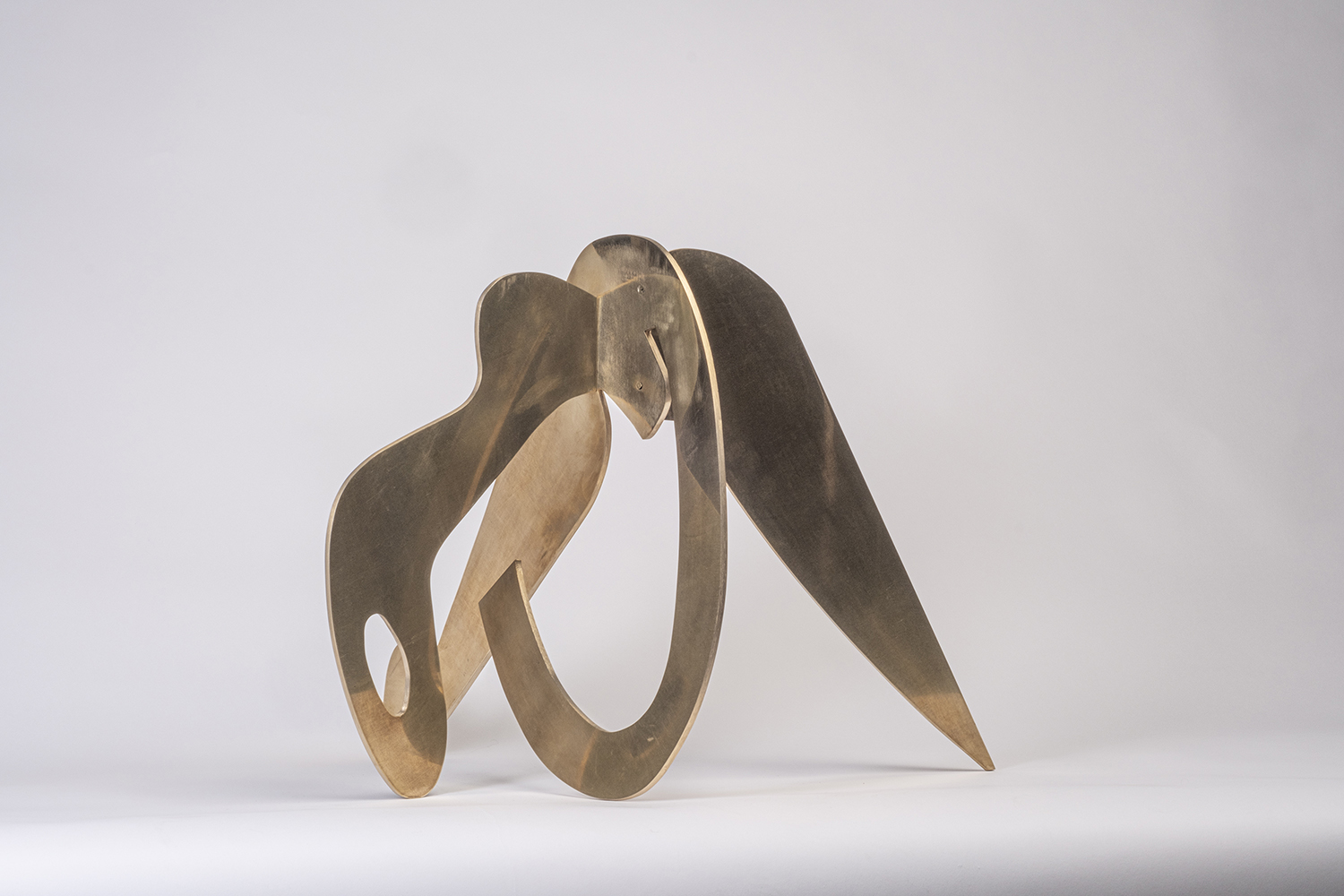 Recycling figures II – 48x35x45 cm, messing